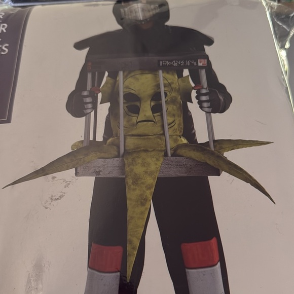 Alien Hunter Kids Themed Halloween Costume - Black With Green Alien Size 8-10 - Picture 3 of 7